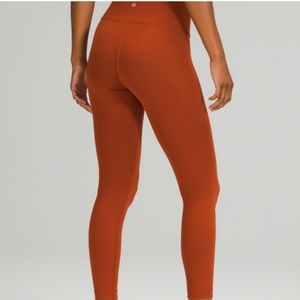 Lululemon Wunder Train High-Rise Tight 25"Aztec Brick